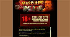 Desktop Screenshot of masculinebears.com